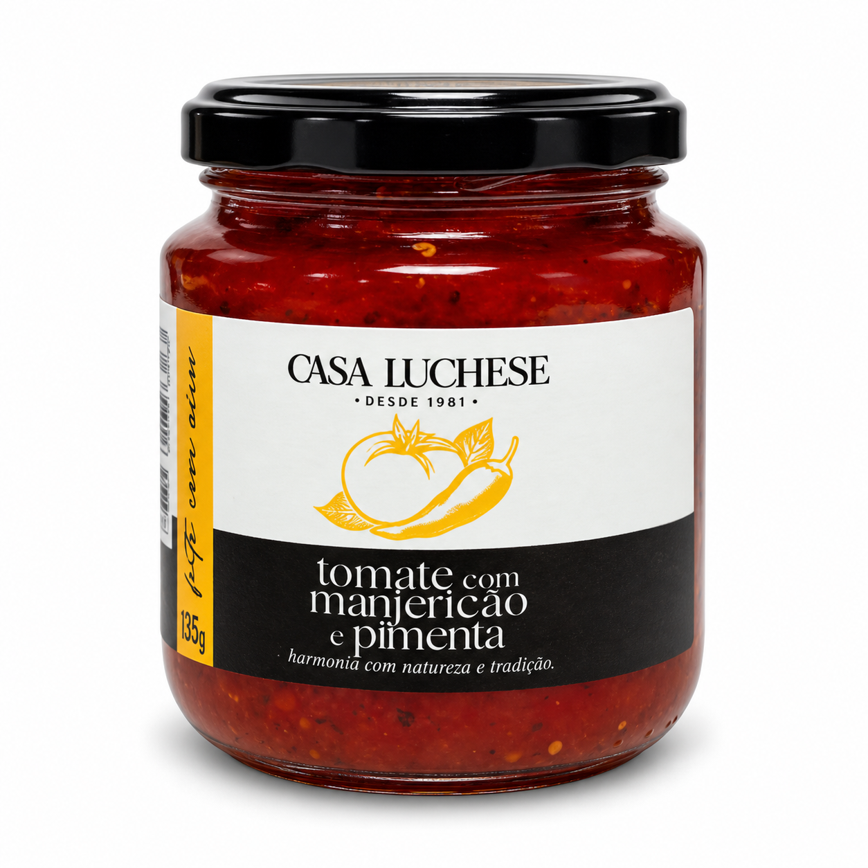 Geleia de Tomate com Manjericão e Pimenta