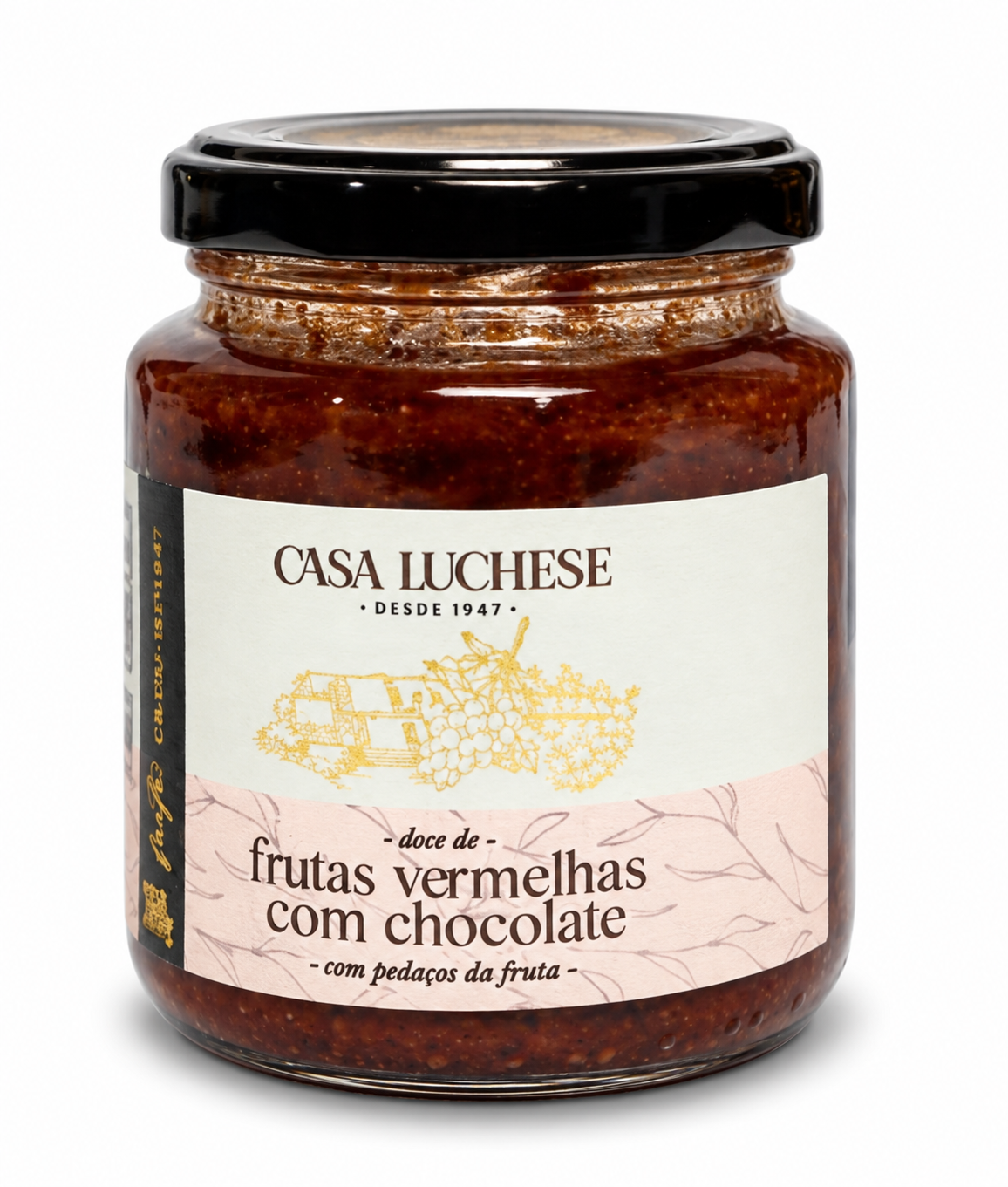 Geleia de Frutas Vermelhas com Chocolate