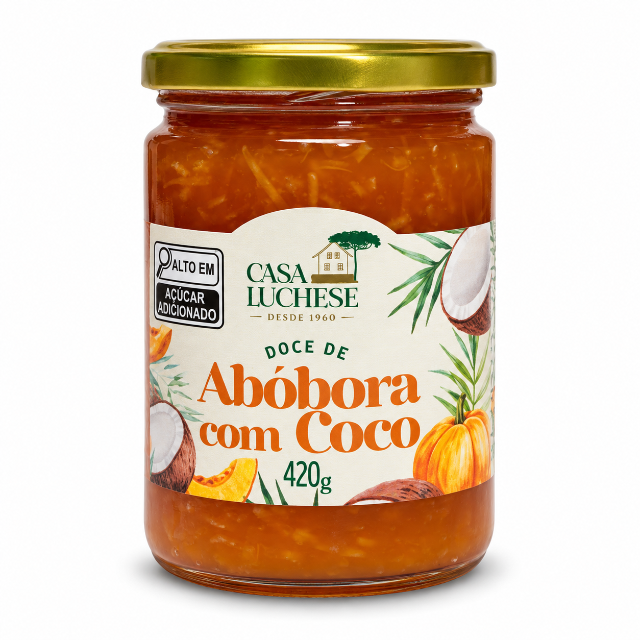 Geleia de Abóbora com Coco 420g