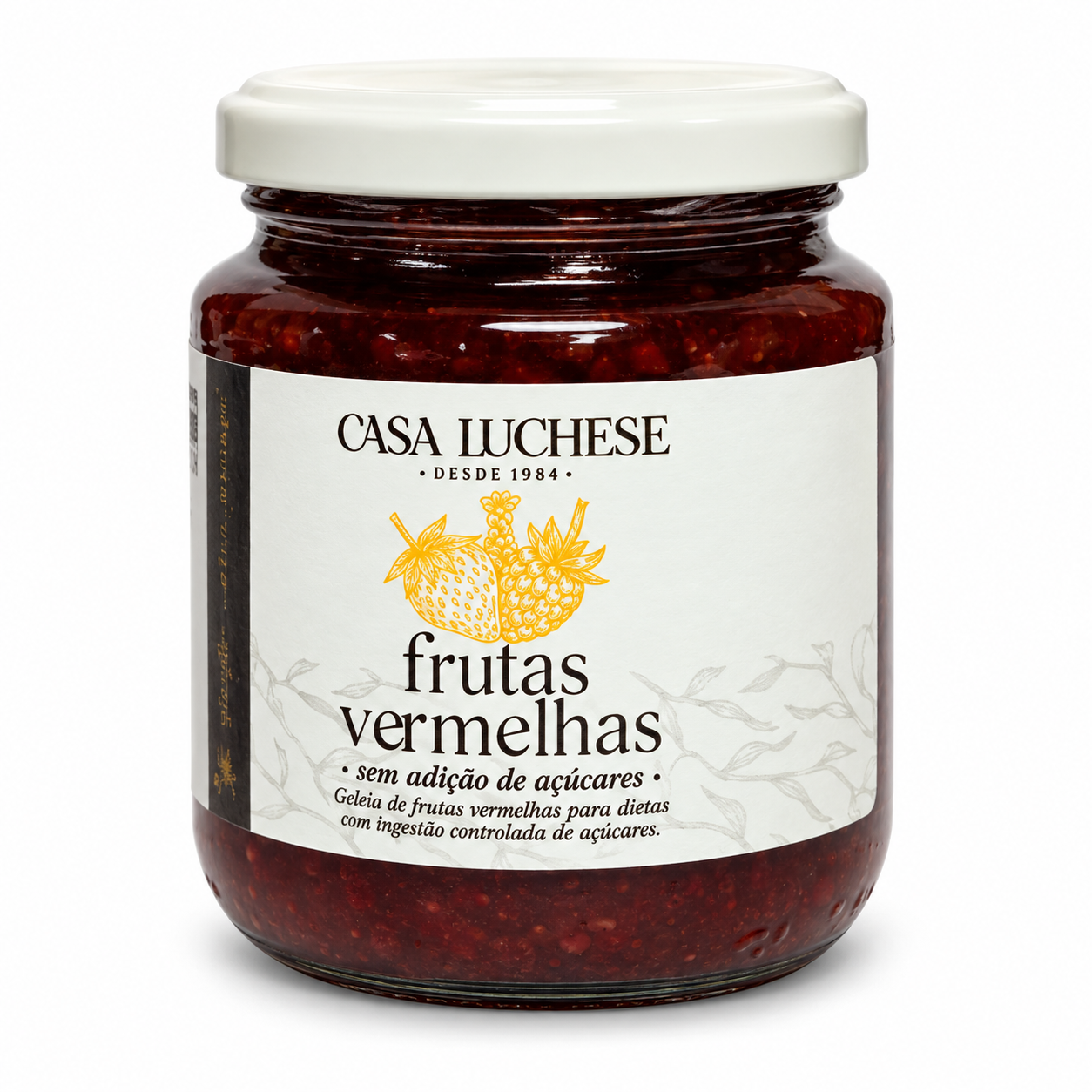 Geleia de Frutas Vermelhas sem Adição de Açúcar