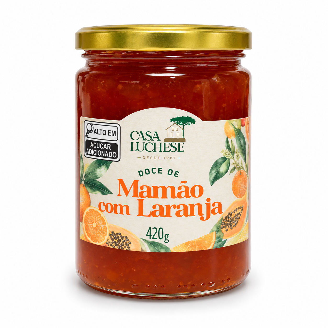 Geleia de Mamão com Laranja 420g