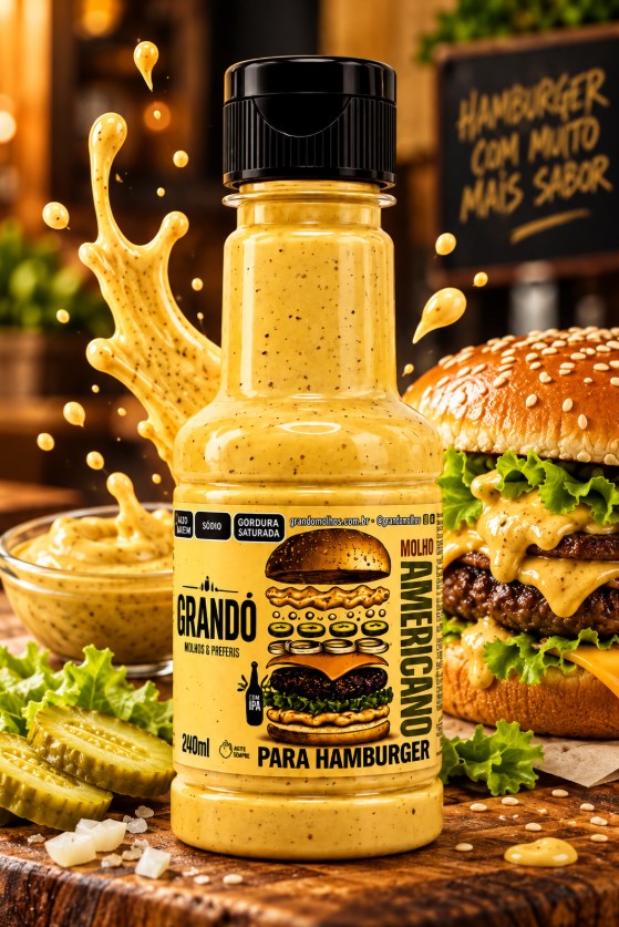 MOLHO AMERICANO PARA HAMBURGUER 200ml — foto 3