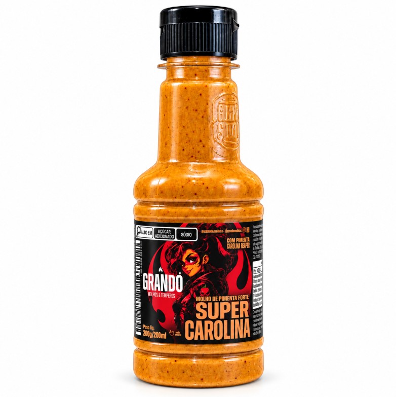 MOLHO DE PIMENTA FORTE SUPER CAROLINA 200ml