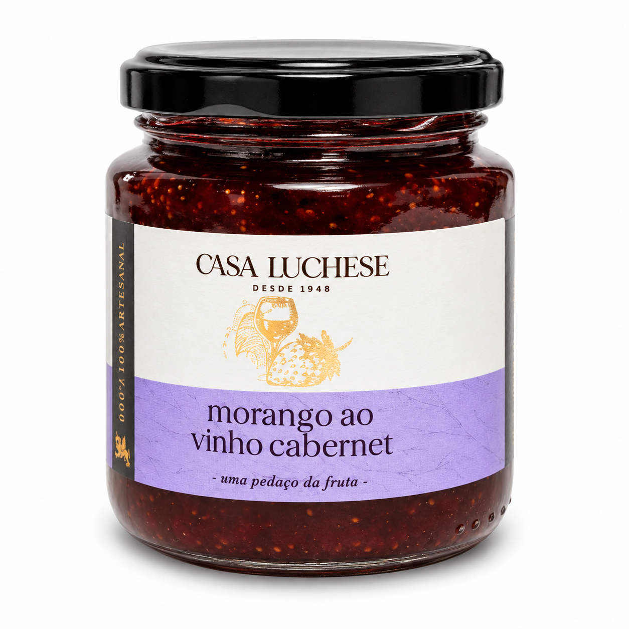 Geleia de Morango ao Vinho Cabernet