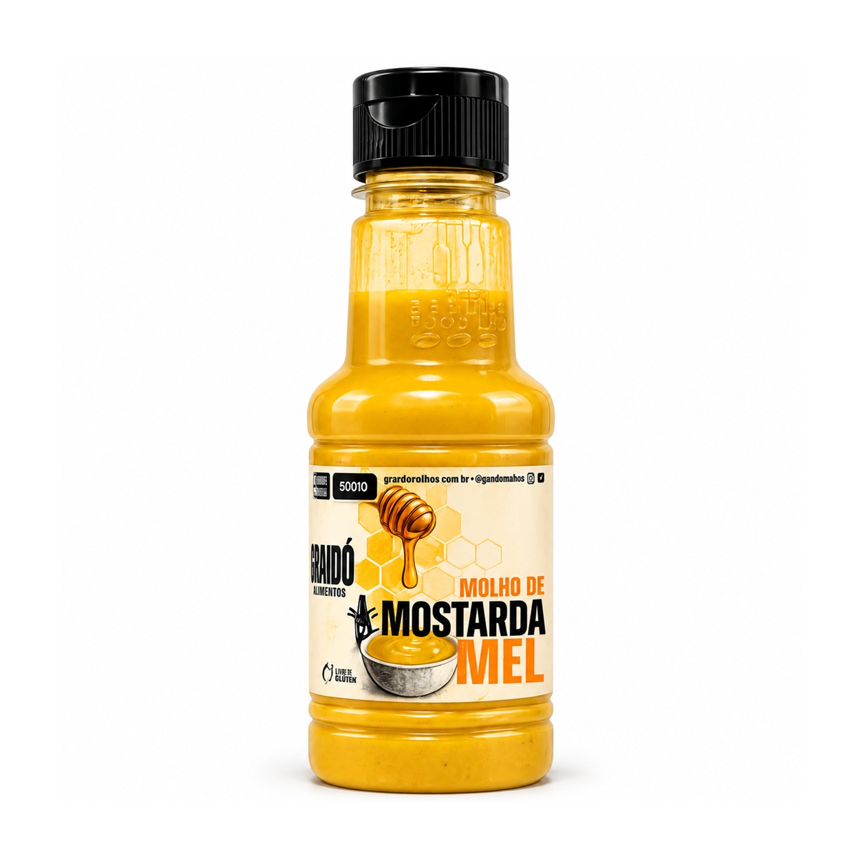 MOLHO DE MOSTARDA COM MEL E CERVEJA IPA 200ml