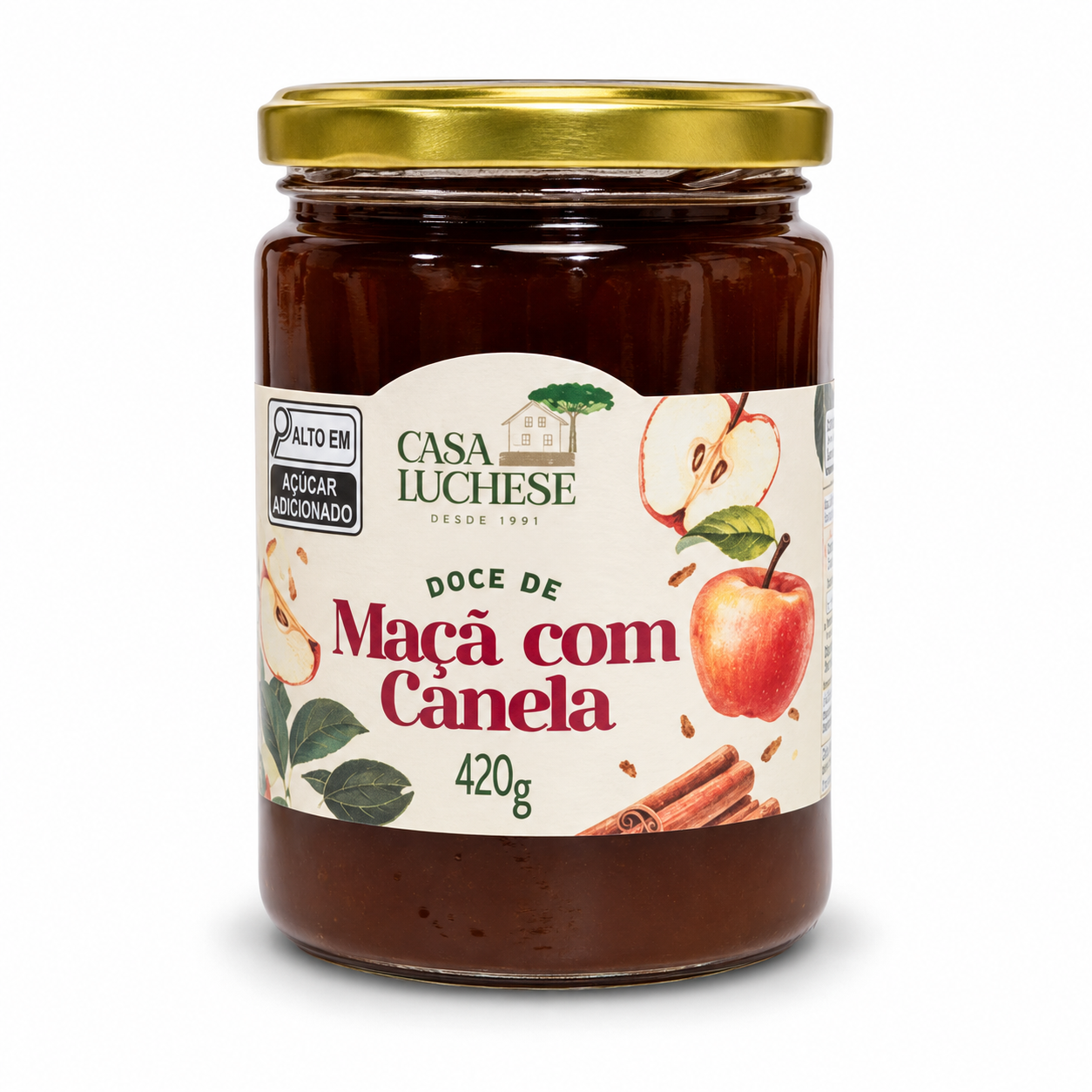 Geleia de Maçã com Canela 420g